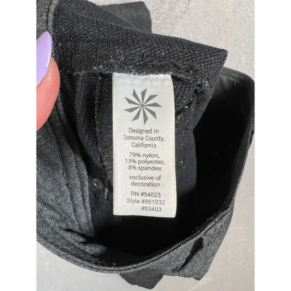 Athleta Take a Hike Side Snap Mini Skirt Charcoal Gray‎ Active Travel Skirt 2